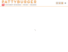 Tablet Screenshot of pattyburger.com